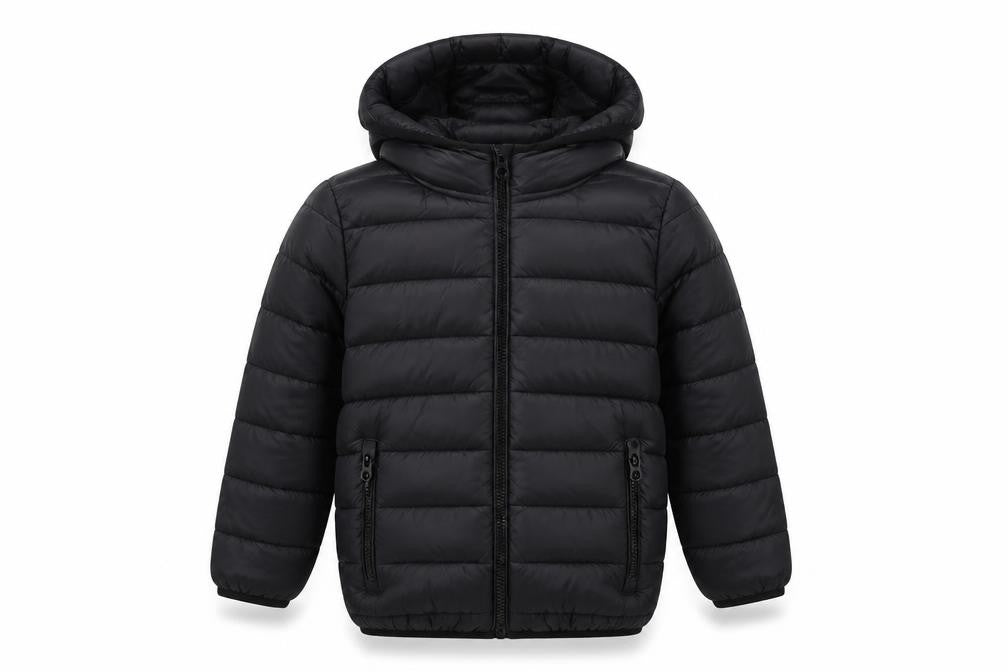 Next Boys Black 5 Years Hooded Puffer Jacket Quilted Insulated