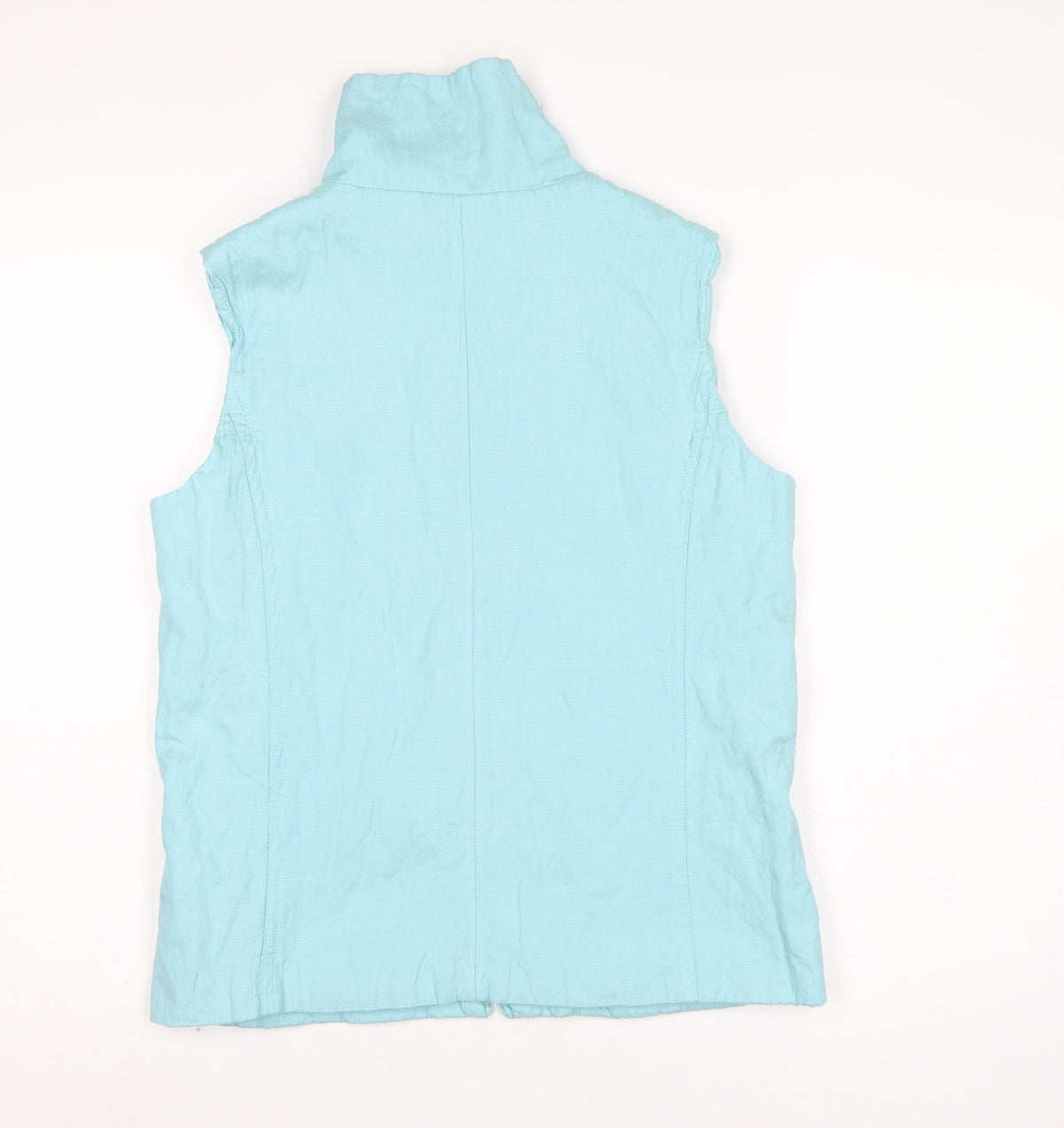 Augusta Weekend Women’s Blue Size 12 Zip Front Lightweight Waistcoat