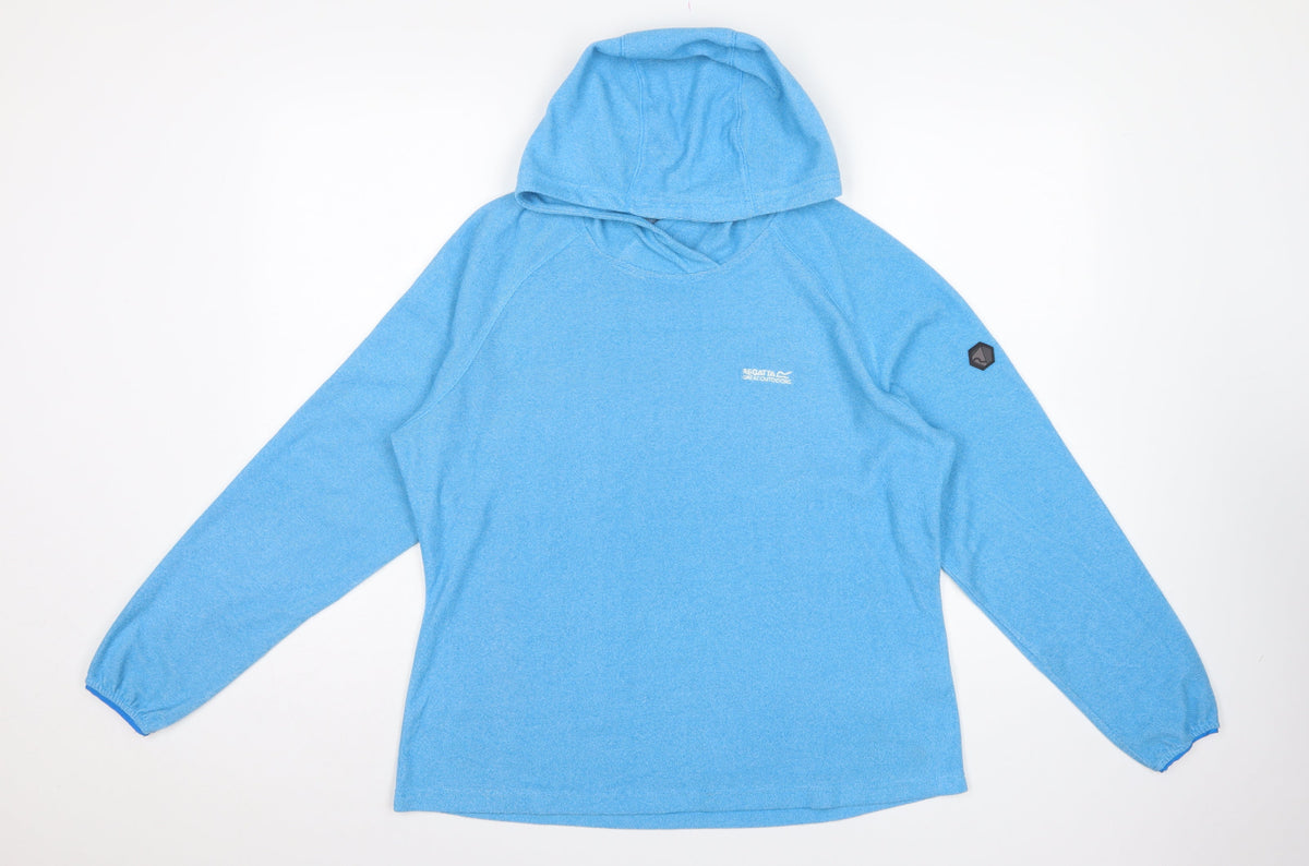 Regatta Women’s Blue UK 16 Hooded Pullover Tunic Zip Pocket