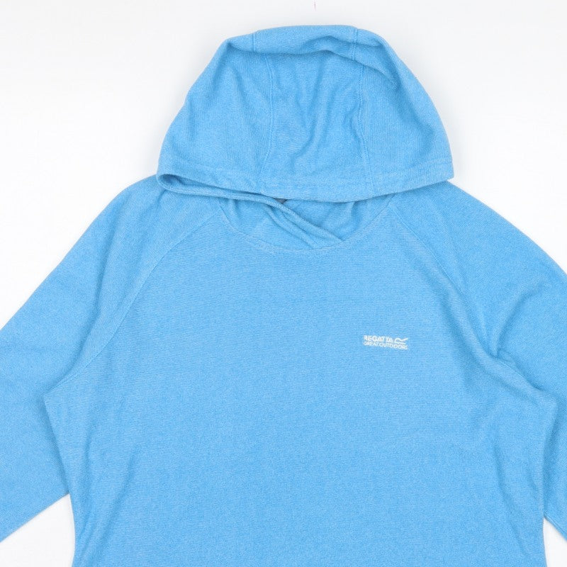 Regatta Women’s Blue UK 16 Hooded Pullover Tunic Zip Pocket