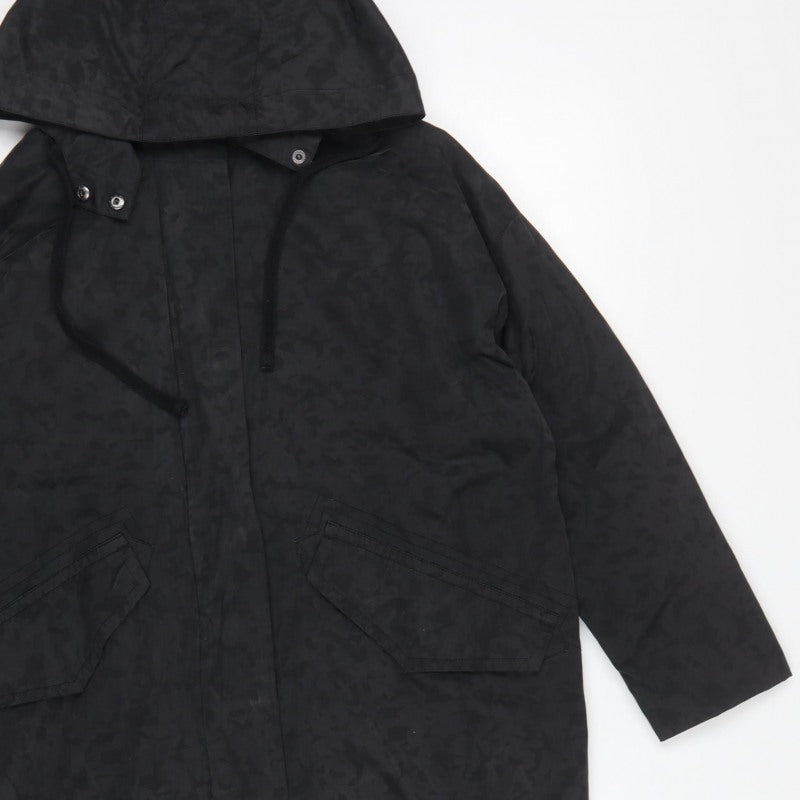 Kin by John Lewis Women’s Black UK 8 Hooded Long Parka Coat