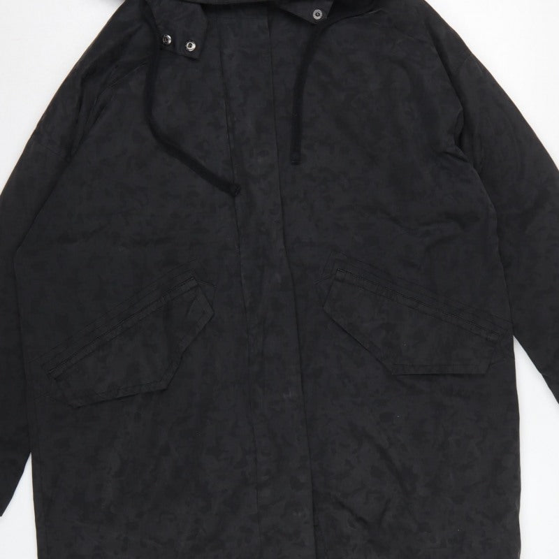 Kin by John Lewis Women’s Black UK 8 Hooded Long Parka Coat