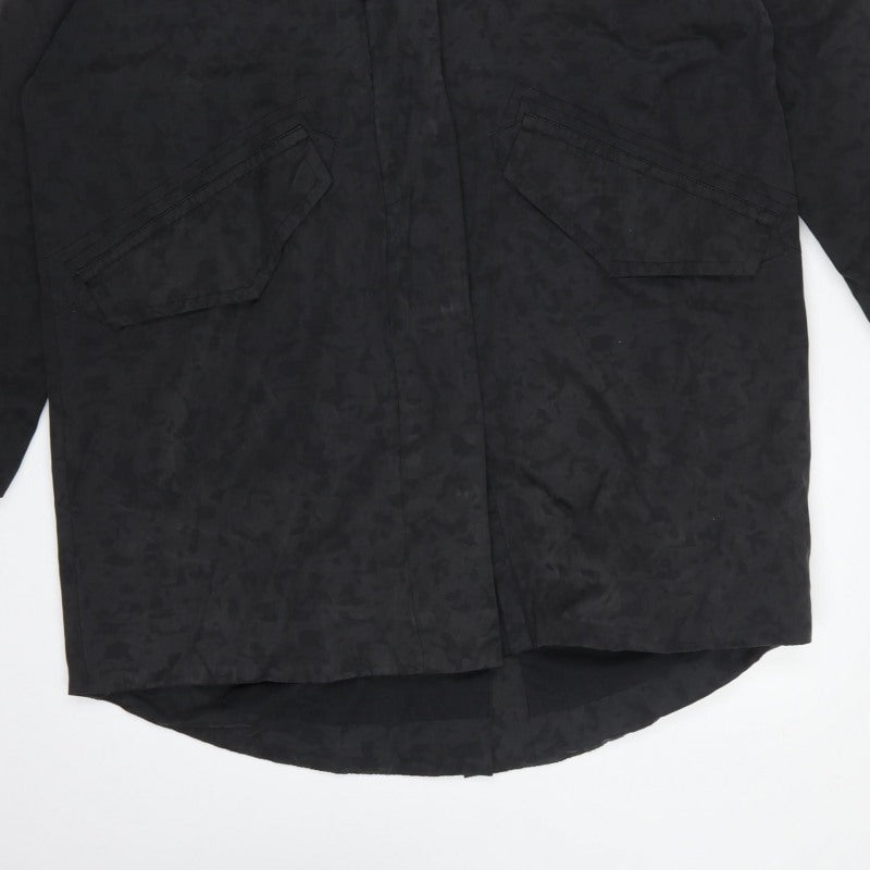 Kin by John Lewis Women’s Black UK 8 Hooded Long Parka Coat