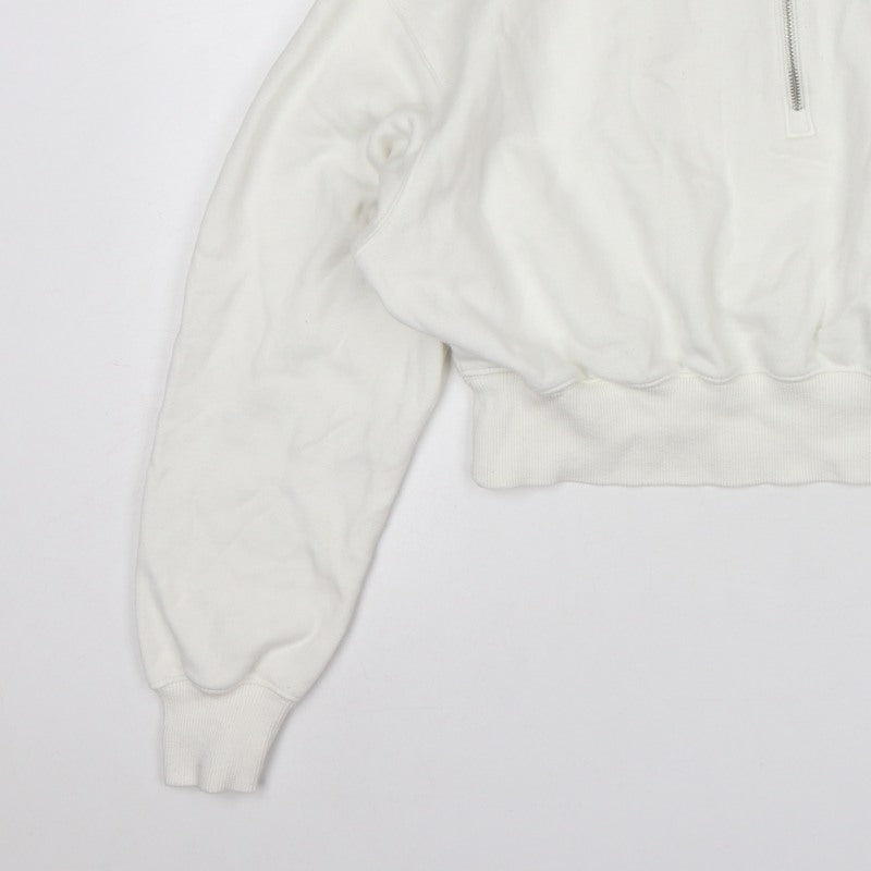 Nike Women’s White S Pullover 1/4 Zip Logo Sweatshirt