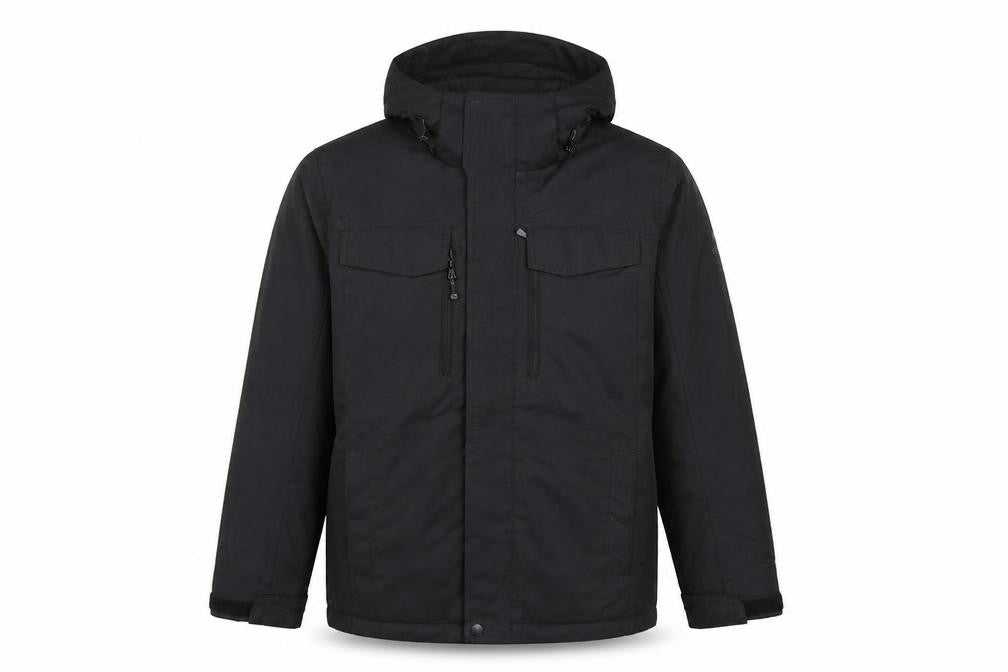 Zeroxposur Men's Black L Hooded Insulated Parka Jacket