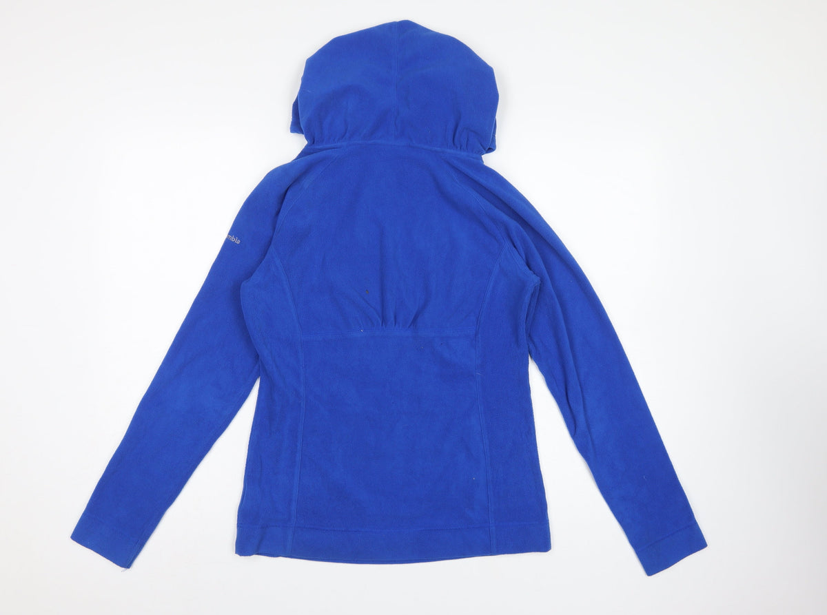 Columbia Womens Blue Kansas Jayhawks Fleece Hoodie Size S Pullover