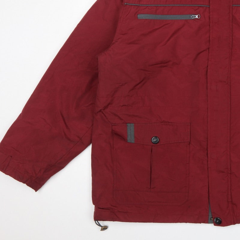 Atlas for Men Men's Red 3XL Hooded Padded Parka Outdoor Jacket