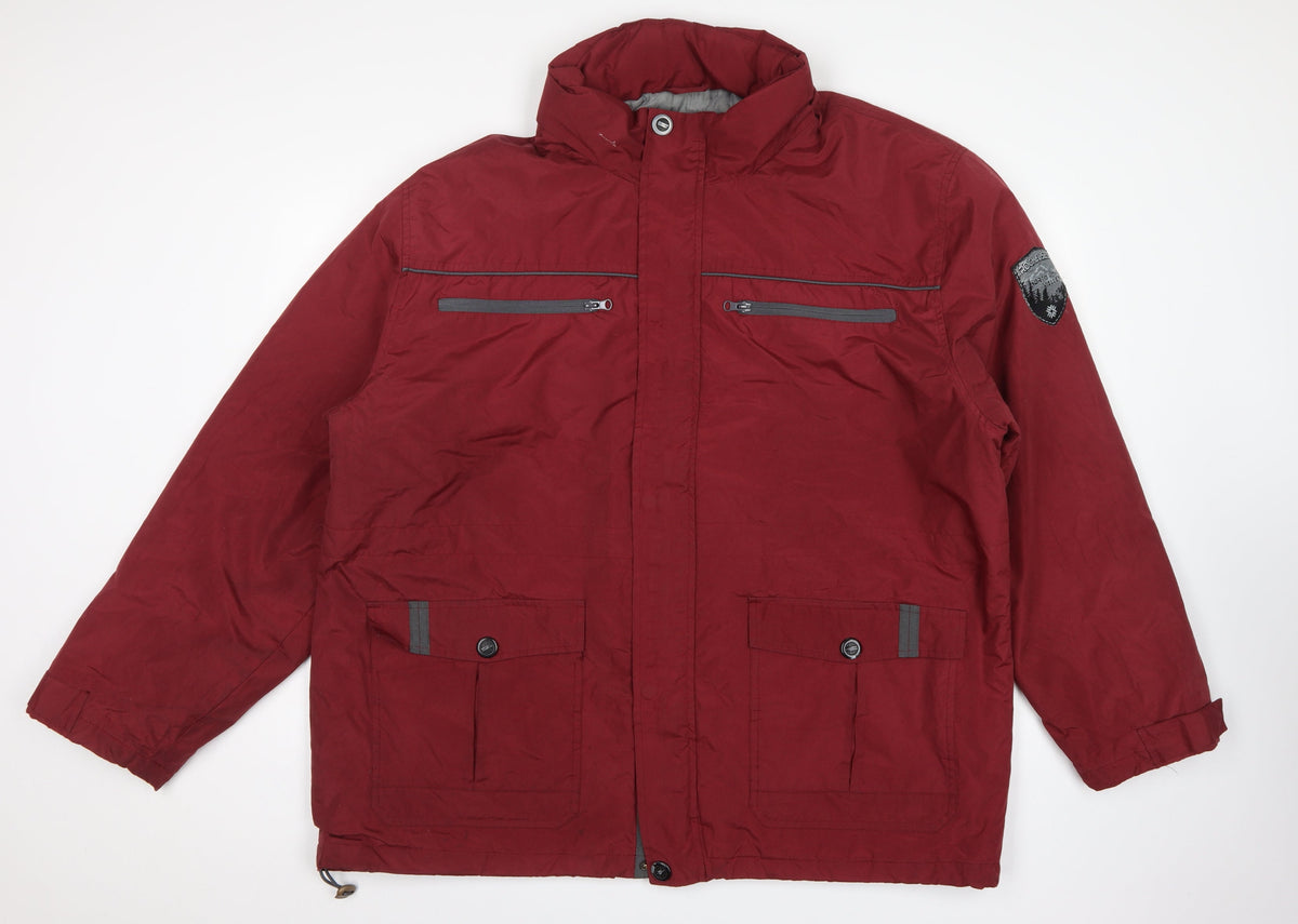 Atlas for Men Men's Red 3XL Hooded Padded Parka Outdoor Jacket