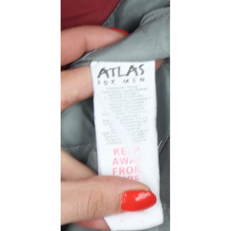 Atlas for Men Men's Red 3XL Hooded Padded Parka Outdoor Jacket