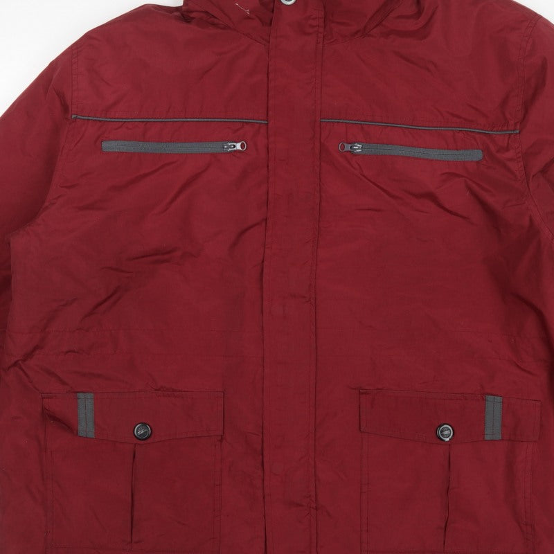 Atlas for Men Men's Red 3XL Hooded Padded Parka Outdoor Jacket