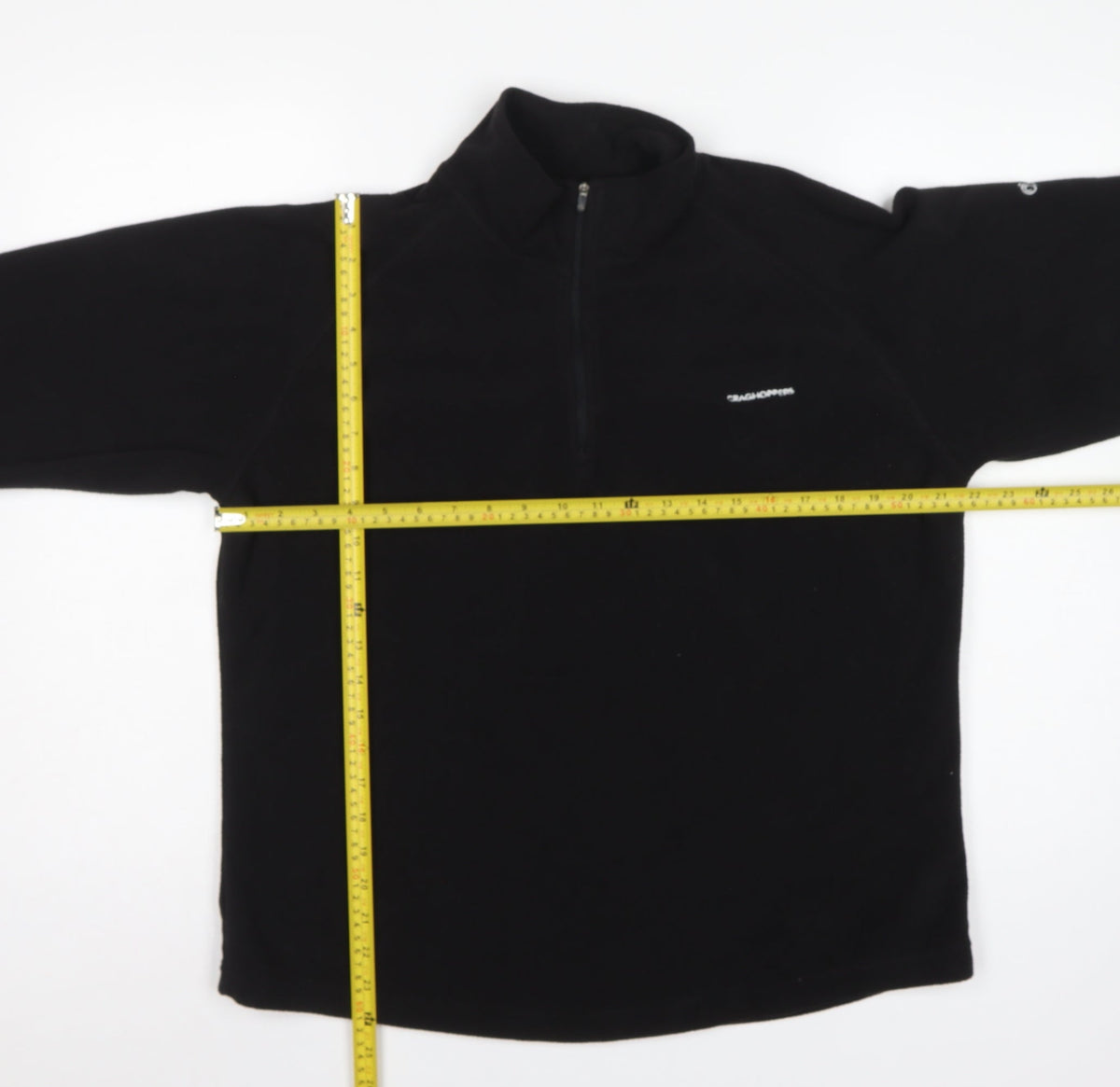 Craghoppers Women Black UK 16 Half Zip Fleece Pullover Sweatshirt
