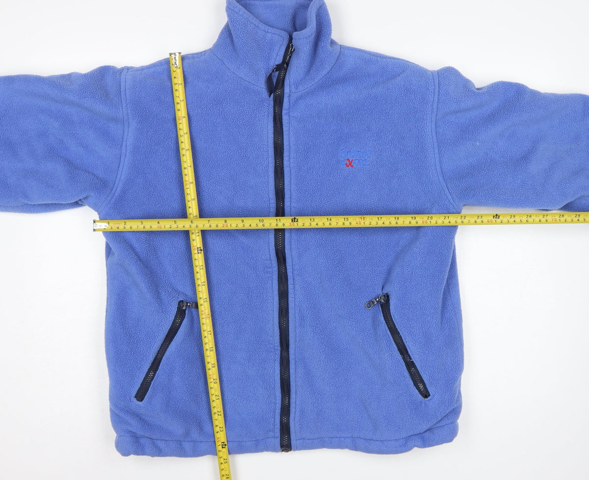 Bronte Men’s Blue M Fleece Full Zip Outdoor Jacket Made in England