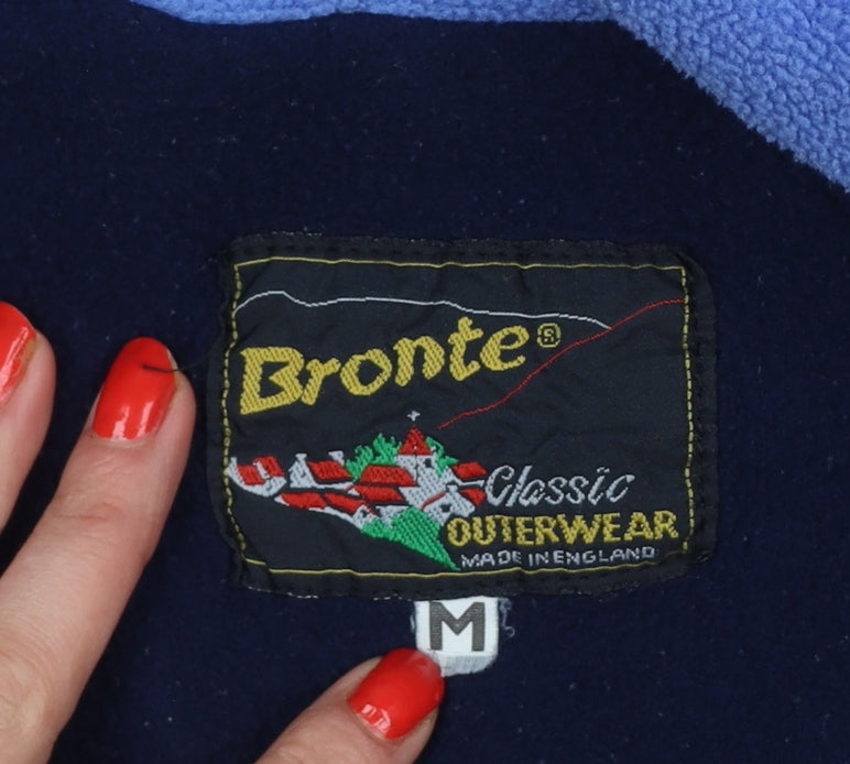 Bronte Men’s Blue M Fleece Full Zip Outdoor Jacket Made in England