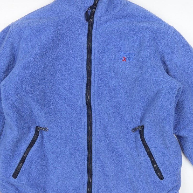 Bronte Men’s Blue M Fleece Full Zip Outdoor Jacket Made in England