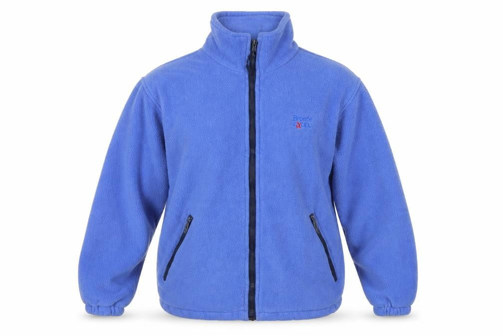 Bronte Men’s Blue M Fleece Full Zip Outdoor Jacket Made in England