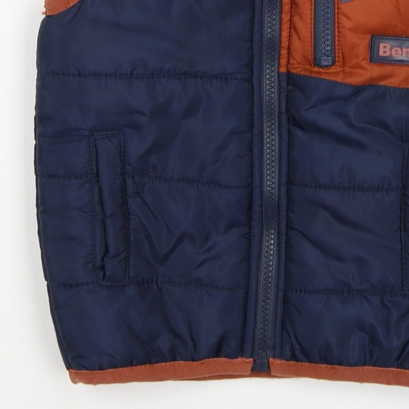 Bench Boys Blue Orange 18-24 Months Padded Quilted Zip Bodywarmer