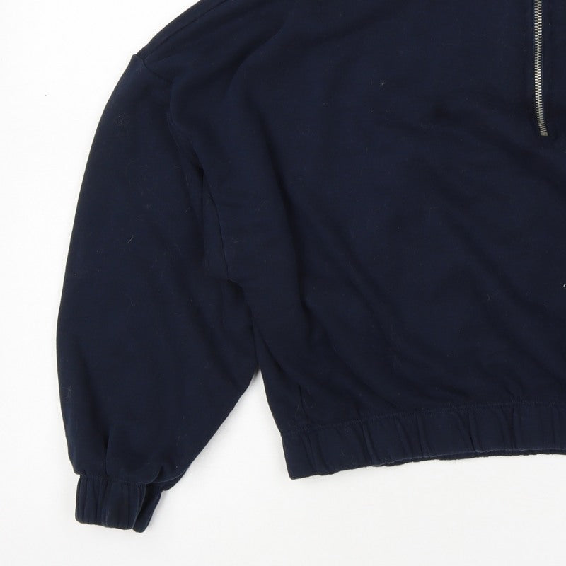 Primark Women Blue M Hello Kitty 1/4 Zip Pullover Sweatshirt