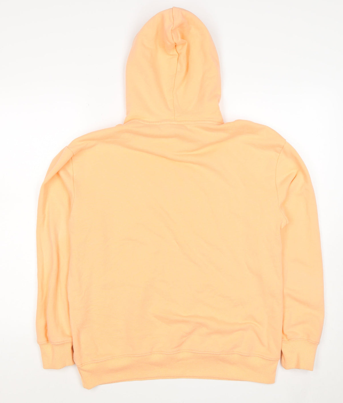Agora Men's Orange M Pullover Hoodie Dinosaur Embroidered Cotton