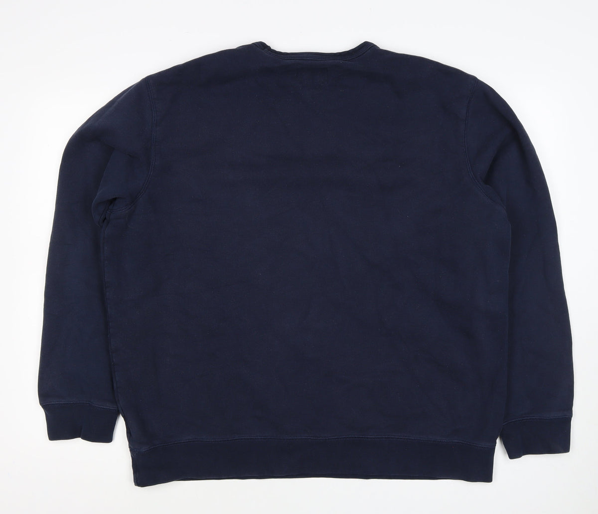 Lands' End Men's Blue XL Crew Neck Pullover Fleece Sweatshirt