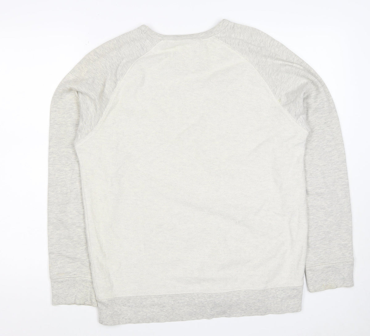 Medium Women’s Grey Crew Neck Pocket Raglan Sweatshirt Size M