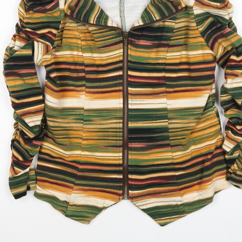 John Paul Richard Women’s Multicoloured M Striped Full Zip Sweatshirt