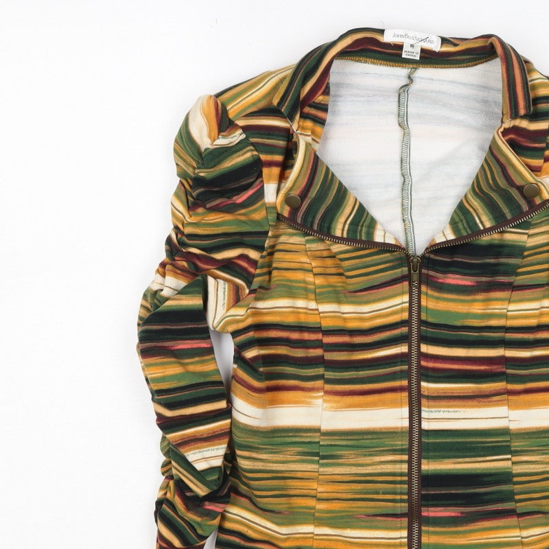 John Paul Richard Women’s Multicoloured M Striped Full Zip Sweatshirt