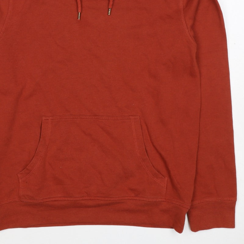 Red Herring Men’s Orange Small Pullover Hooded Fleece Hoodie