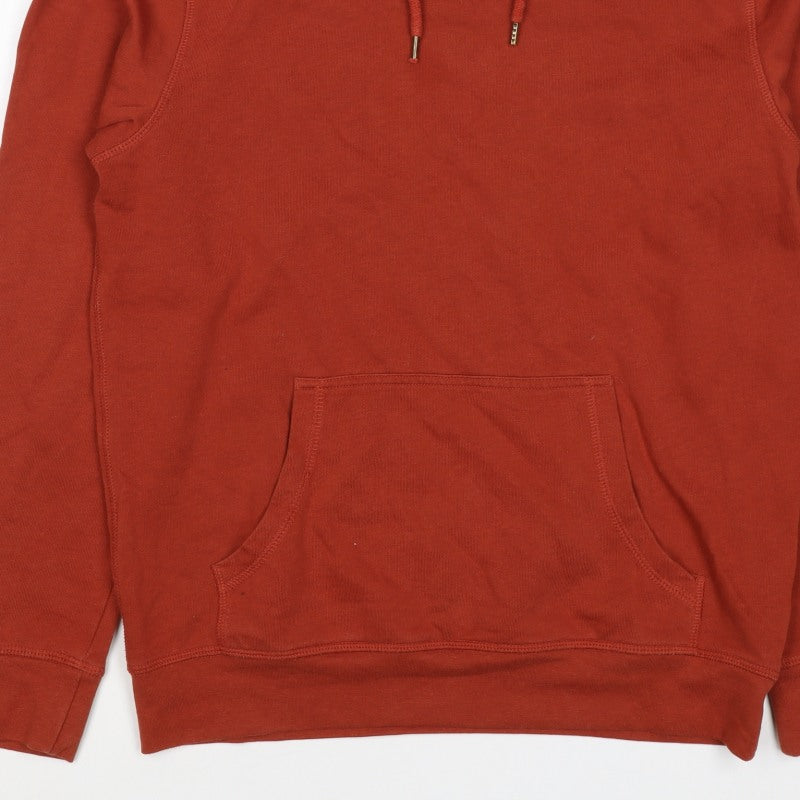 Red Herring Men’s Orange Small Pullover Hooded Fleece Hoodie