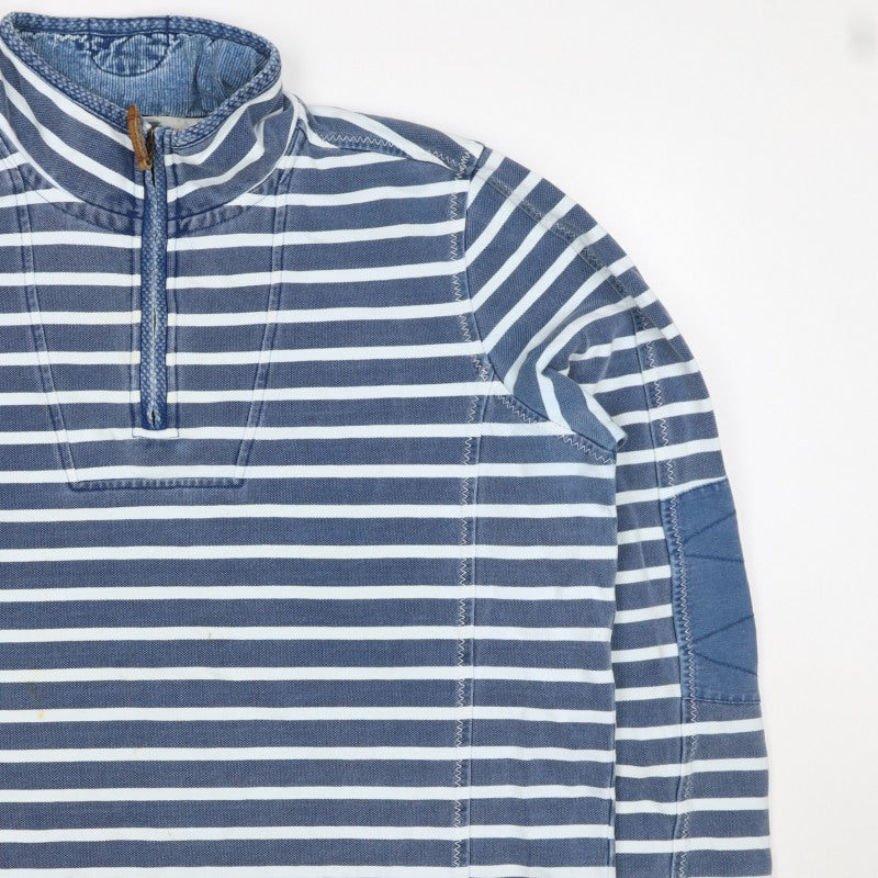 The Iconic Airlie Women’s Blue Stripe Half Zip Tunic Sweatshirt UK 12