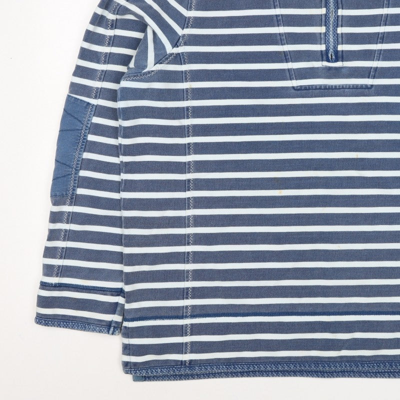 The Iconic Airlie Women’s Blue Stripe Half Zip Tunic Sweatshirt UK 12