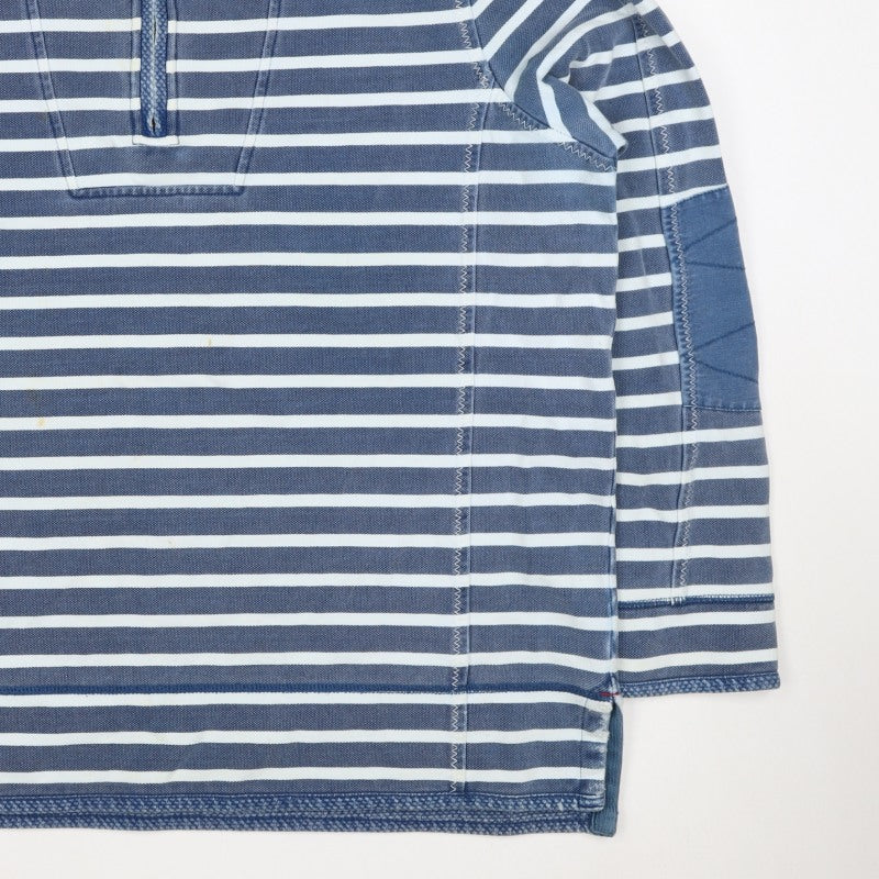 The Iconic Airlie Women’s Blue Stripe Half Zip Tunic Sweatshirt UK 12