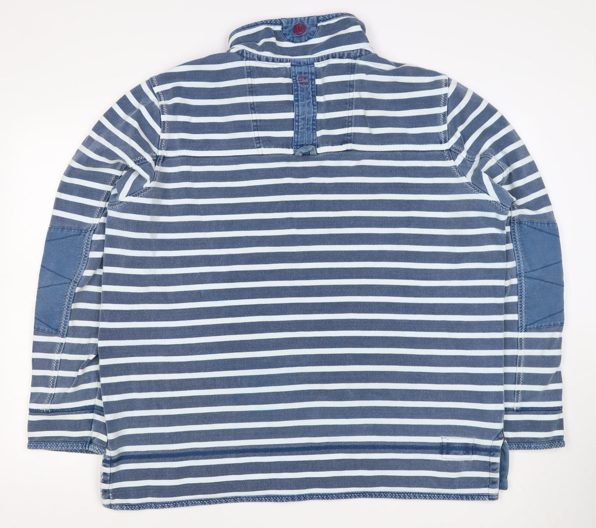 The Iconic Airlie Women’s Blue Stripe Half Zip Tunic Sweatshirt UK 12