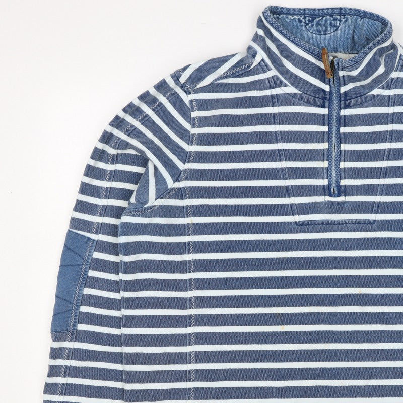 The Iconic Airlie Women’s Blue Stripe Half Zip Tunic Sweatshirt UK 12