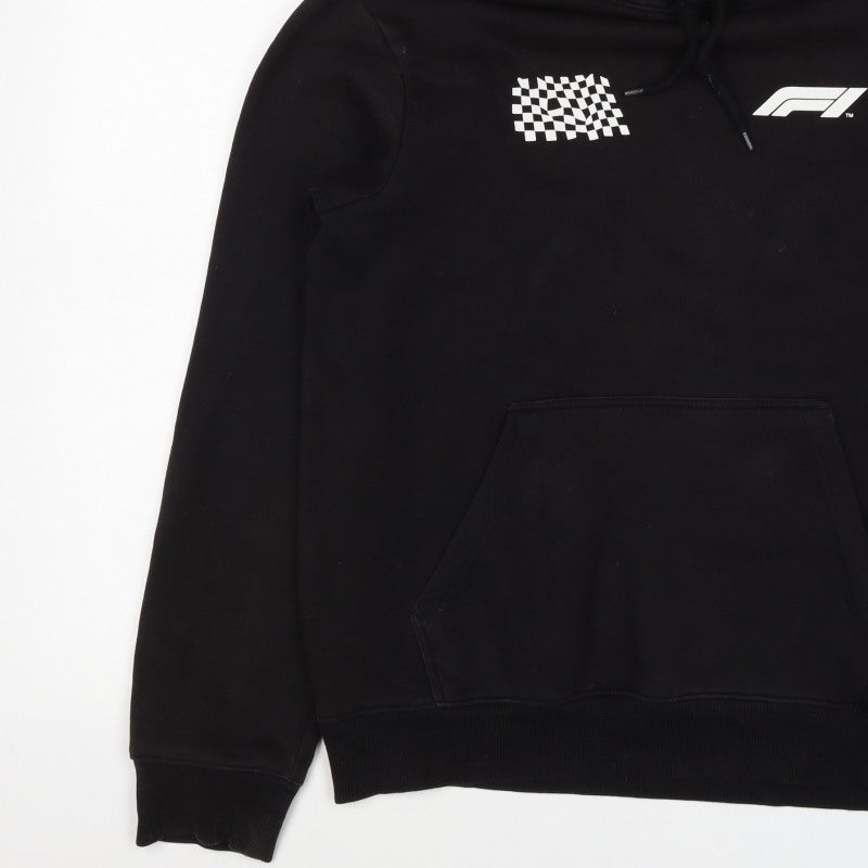 H&M Men’s Black M Formula 1 Racing Graphic Pullover Hoodie