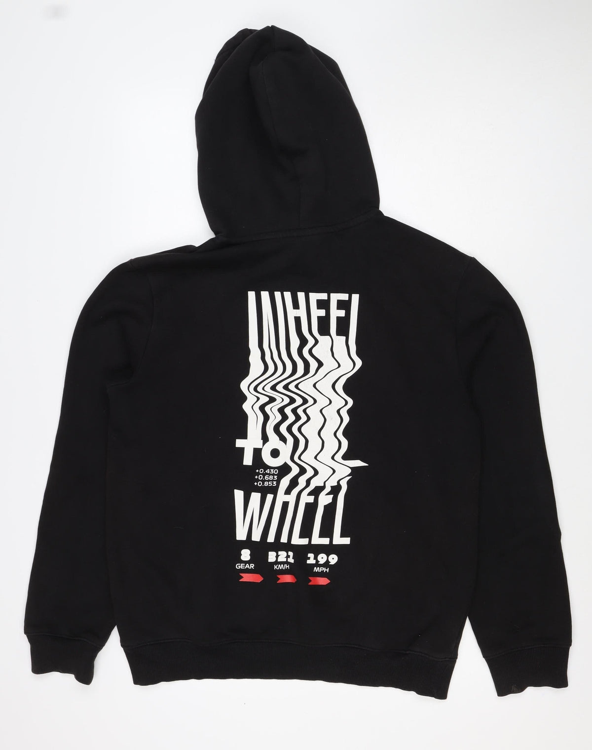 H&M Men’s Black M Formula 1 Racing Graphic Pullover Hoodie