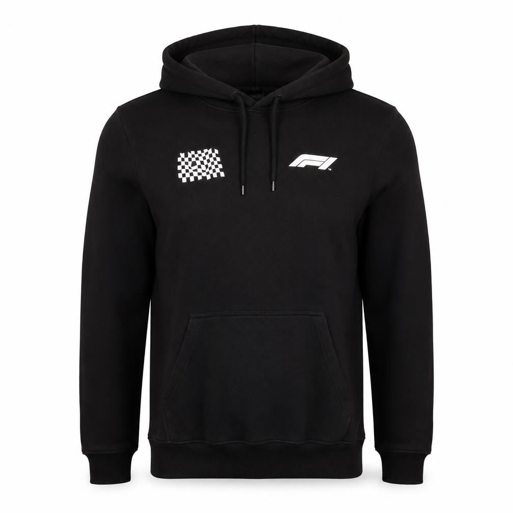 H&M Men’s Black M Formula 1 Racing Graphic Pullover Hoodie