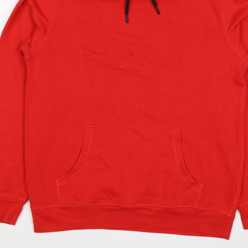 Red Herring Men’s Red Small Pullover Hoodie Drawstring Pocket