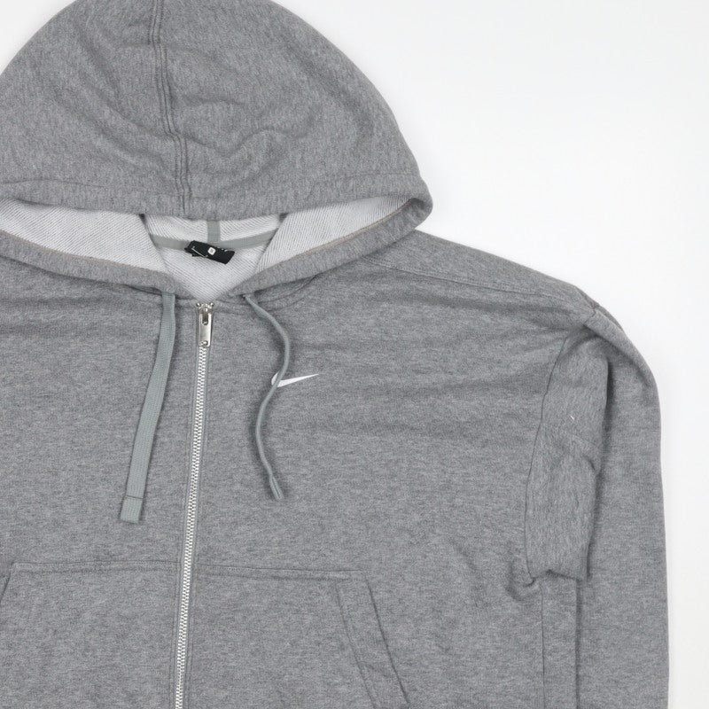 Nike Women’s Grey S Full Zip Dri-FIT Swoosh Hooded Hoodie