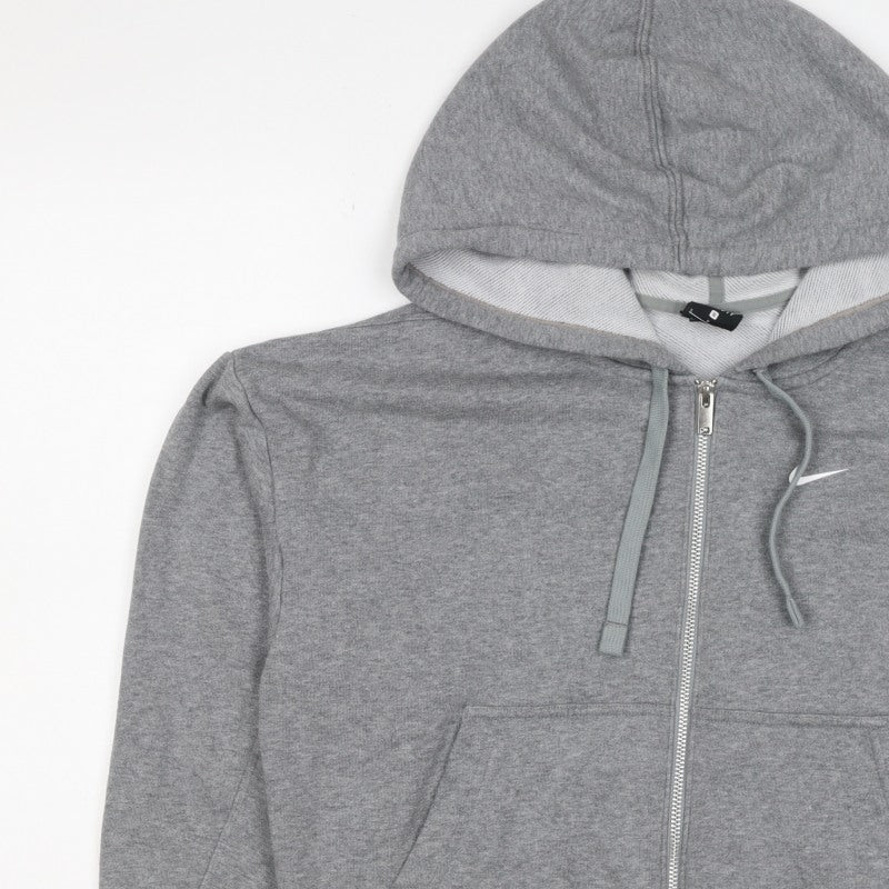 Nike Women’s Grey S Full Zip Dri-FIT Swoosh Hooded Hoodie