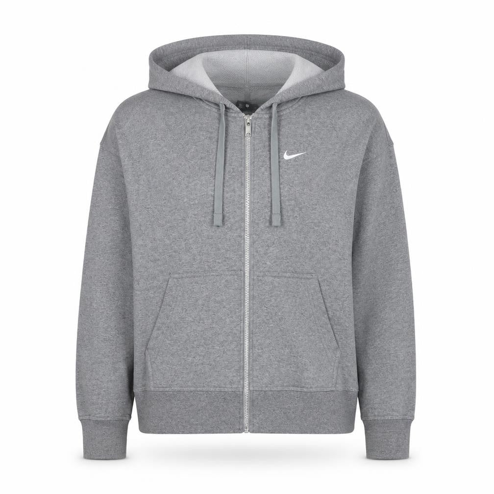 Nike Women’s Grey S Full Zip Dri-FIT Swoosh Hooded Hoodie