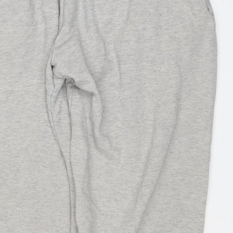 Let's Frams... Women Grey M Jogger Sweatpants Drawstring