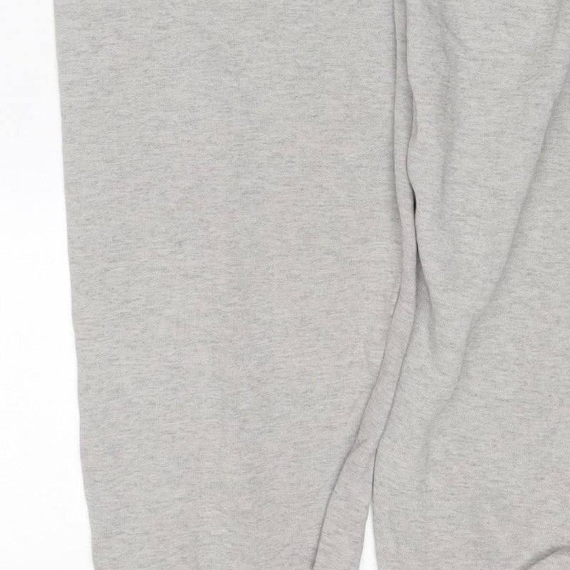 Let's Frams... Women Grey M Jogger Sweatpants Drawstring