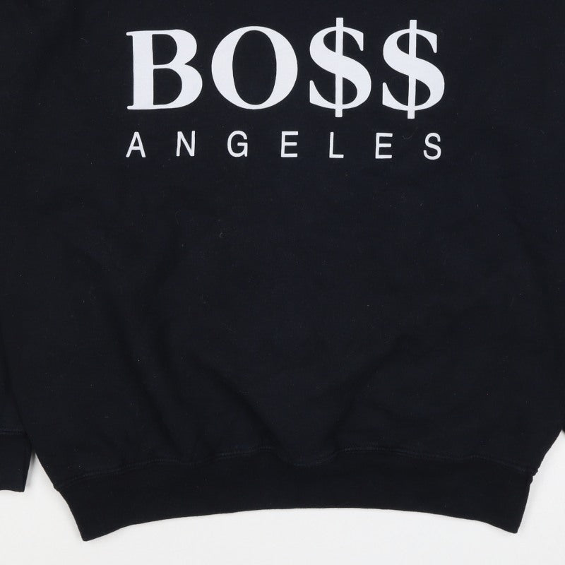 Trash Men’s Black M Pullover Sweatshirt BOSS Angeles Graphic Print
