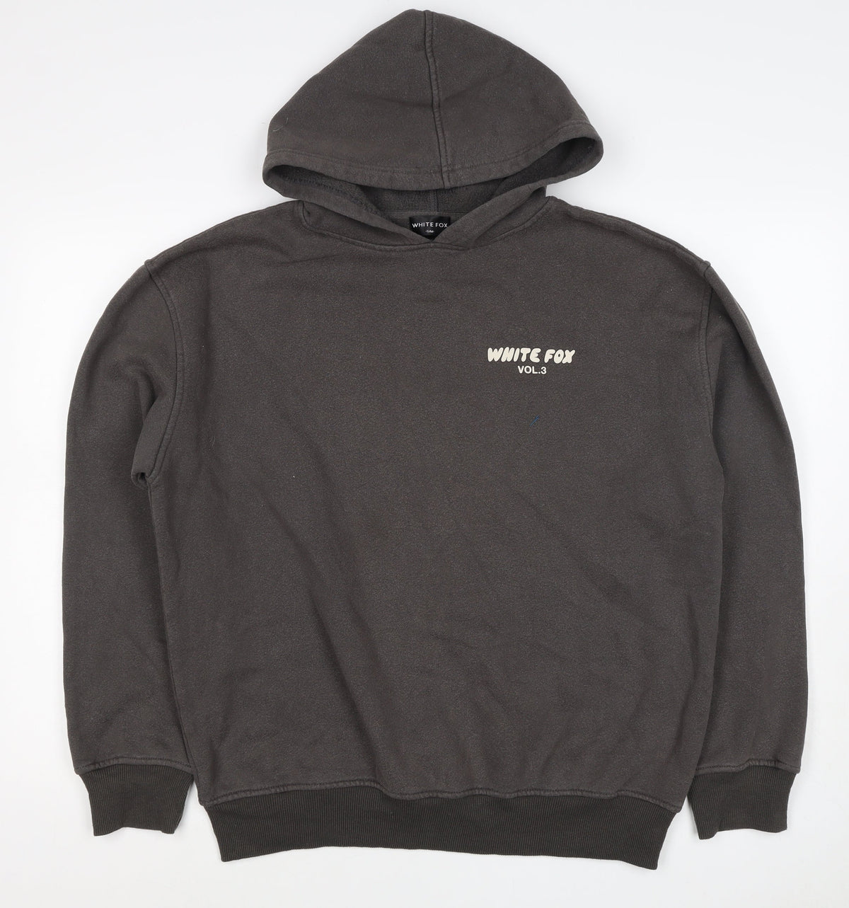 White Fox Mens Black M Pullover Hoodie Graphic Print Vol.3