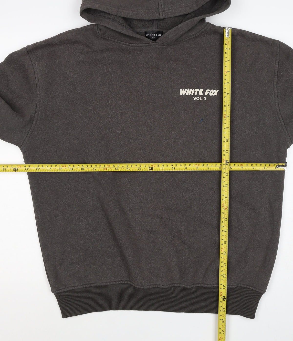 White Fox Mens Black M Pullover Hoodie Graphic Print Vol.3