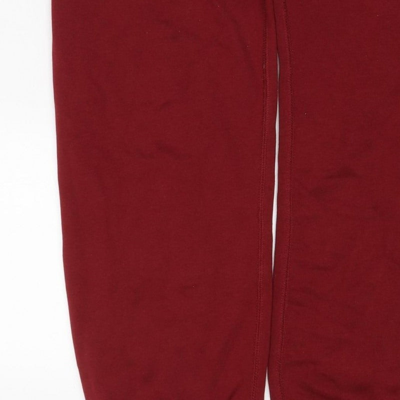 Juicy Couture Women’s Red S Logo Drawstring Fleece Sweatpants