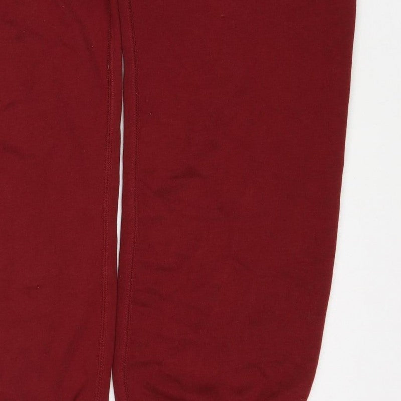 Juicy Couture Women’s Red S Logo Drawstring Fleece Sweatpants