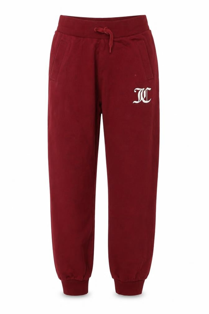 Juicy Couture Women’s Red S Logo Drawstring Fleece Sweatpants