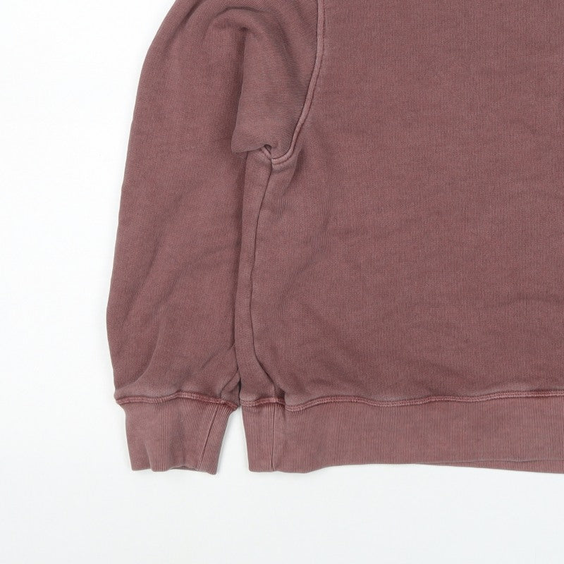 Per Una Women’s Pink L Pullover Sweatshirt Balloon Sleeves Cotton