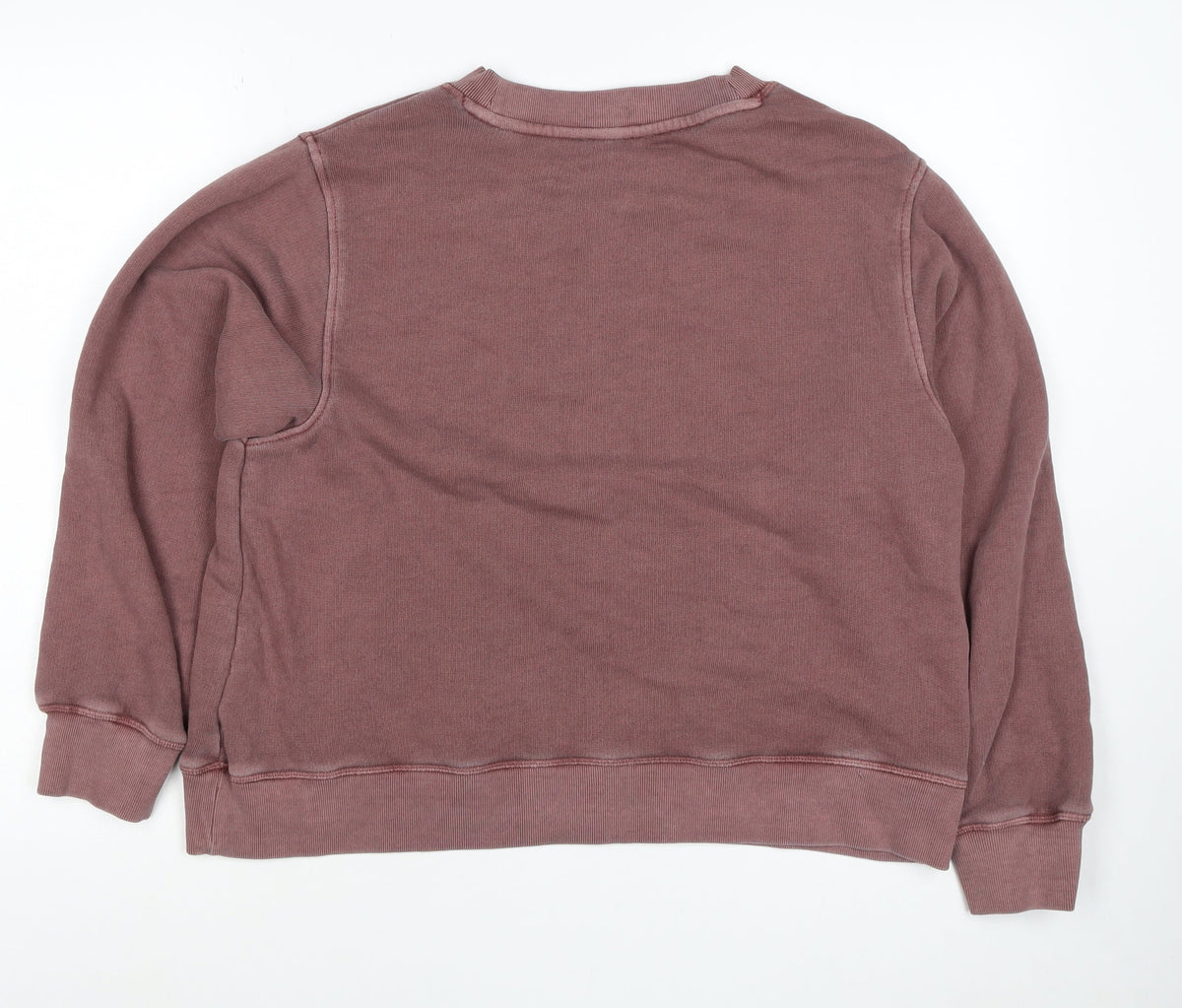 Per Una Women’s Pink L Pullover Sweatshirt Balloon Sleeves Cotton